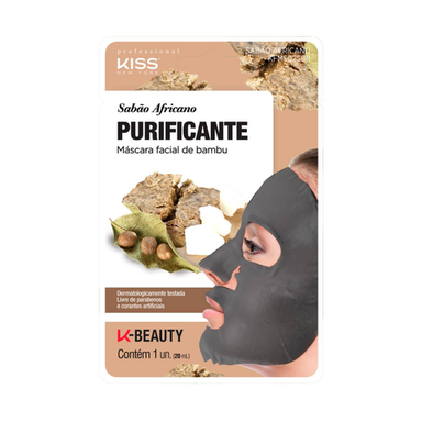 Mascara Facial De Bambu Kiss New York Sabão Africano 20Ml Kfms02sbr