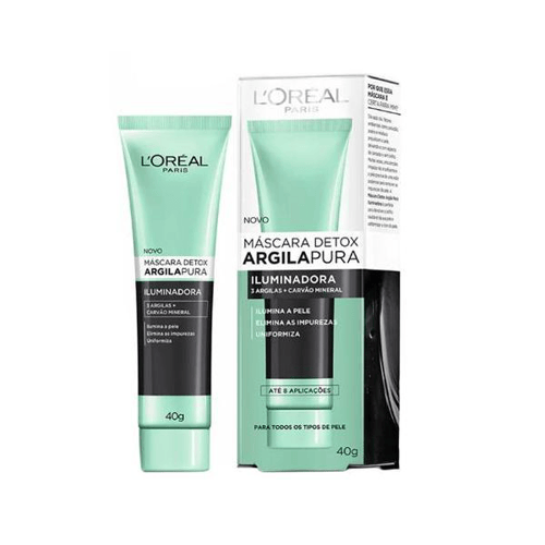 Imagem do produto Máscara Facial Detox L'oréal Paris Argila Pura Iluminadora 40G