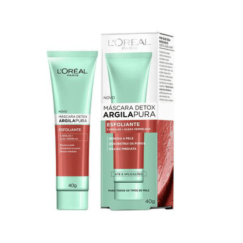 Imagem do produto Máscara Facial Detox L'oréal Paris Argila Pura Matificante 40G