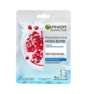 Imagem do produto Máscara Facial Em Tecido Garnier Hidra Bomb Romã Revitalizante 32G 28G