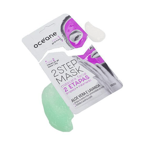 Imagem do produto Máscara Facial Océane 2 Step Aloe Vera E Lavanda 13G