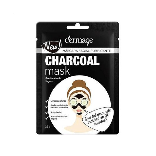 Máscara Facial Purificante Dermage Charcoal Mask 10G