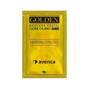 Máscara Facial Removedora De Cravos Avenca Golden 24K Com 1 Sachê 8G