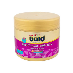 Máscara Hidratação Profunda Mega Brilho Niely Gold 430G