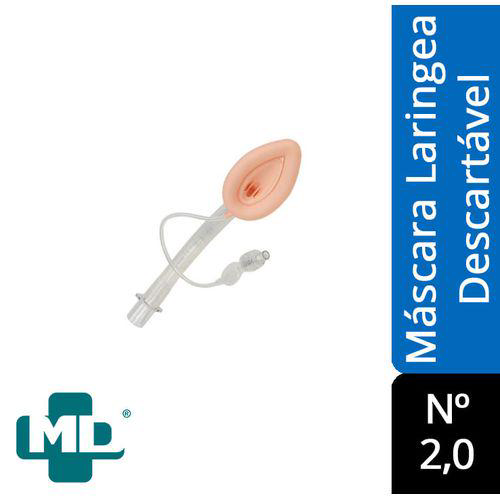 Imagem do produto Máscara Laríngea De Silicone Descartável 2,0 Md