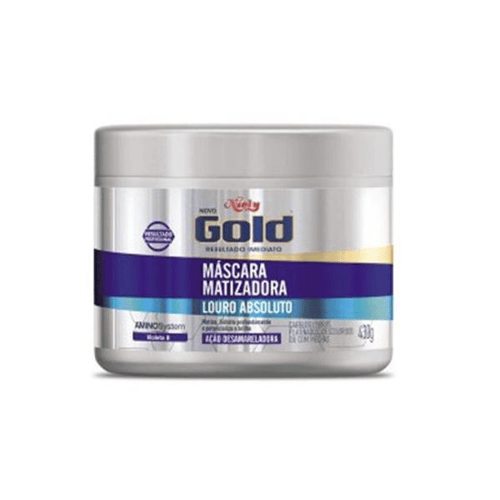 Imagem do produto Máscara Matizadora Niely Gold Louro Absoluto 430G Masc.niely Gold Matizadora 430G
