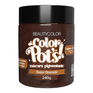 Máscara Pigmentante Color Pots Ruivo Dourado 240G Beauty Color