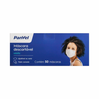 Imagem do produto Máscara Tripla Descartável 50 Unidades