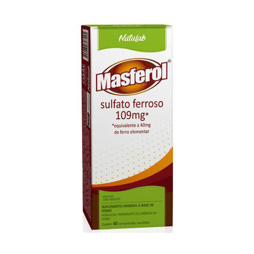 Imagem do produto MASFEROL 199,13MG COM 40 COMPRIMIDOS