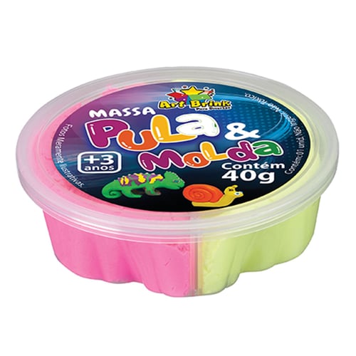 Imagem do produto Massa De Modelar Art Brink Pula & Molda 40G