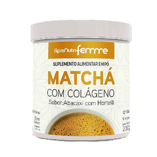 Matcha Solúvel Apisnutri Femme 200G Abacaxi Com Hortelã