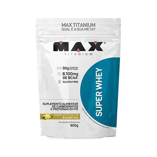 Max Titanium Super Whey Refil 900G Baunilha