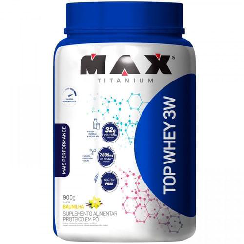 Max Titanium Top Whey 3W 900Gr Baunilha