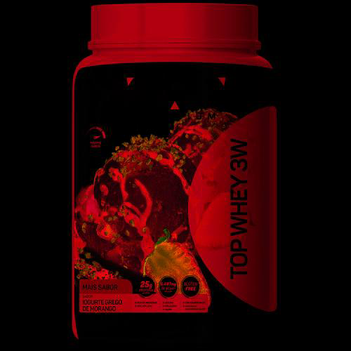 Imagem do produto Max Titanium Top Whey 3W 900Gr Grego Morango