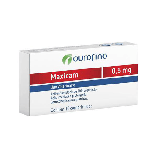 Maxicam 0,5Mg Uso Veterinário Com 10 Comprimidos