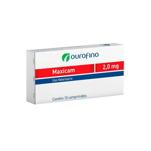 Maxicam 2Mg Uso Veterinário Com 10 Comprimidos