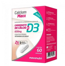 Imagem do produto Maxinutri Calcium Maxx D3 600 Mg 60 Capsulas