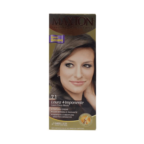 Imagem do produto Maxton Creme Kit Prático 7.1 Louro Cinza Médio