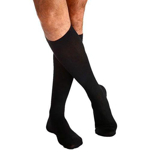 Imagem do produto Meia 3 4 Para Panturrilha Cotton Comfort De Cor Preta Tamanho Gg De E Comprimento Normal 1 Par Cód Sigvaris 282Fadgg2u299