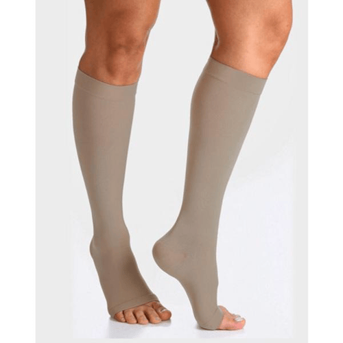Imagem do produto Meia 3/4 Select Confort 862 Ad 2030 Mmhg Sigvaris Aberta Natural Escuro G1