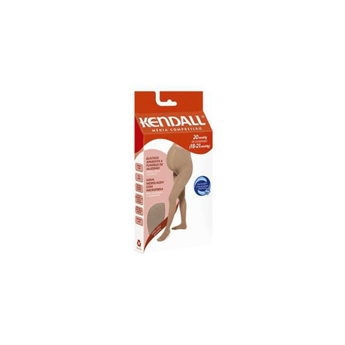 Meia Elástica Kendall At Gestante Tamanho Pequeno Cor Mel Compressão 18-21 Mmhg Ref:411331