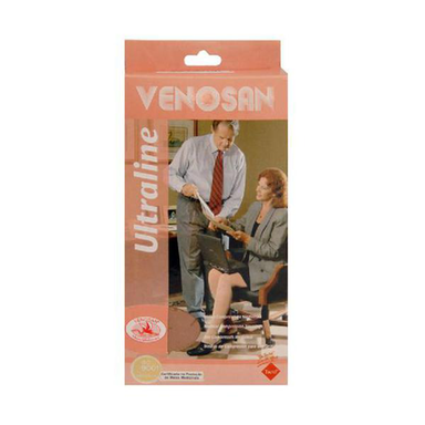 Imagem do produto Meia - Elástica Venosan Ultraline 30-40 Panturrilha Ad 3 4 Bege Médio Medium 42002