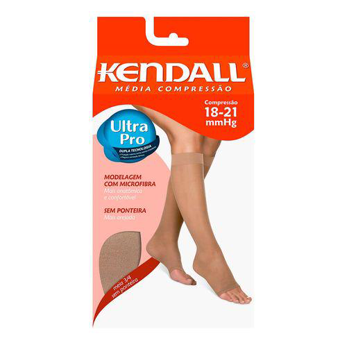 Meia Kendall 3/4 1821 Mmhg Sem Ponteira 1871 P Castanho