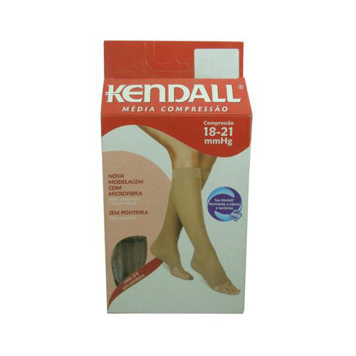 Meia Kendall 3 4 Média Compressão Tamanho Xxg E Cor Mel Sem Ponteira 1 Par