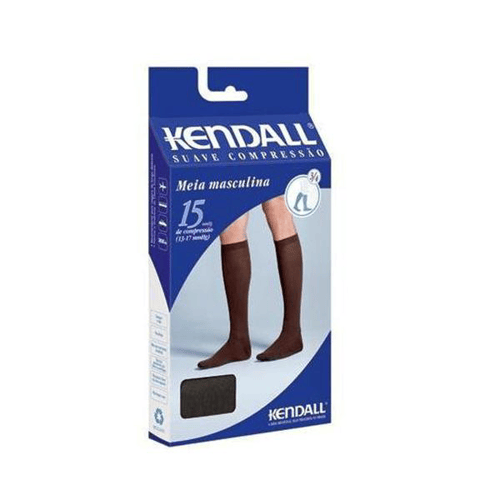 Meia - Masculina Kendall 3 4 Panturrilha Sc Grande Marron