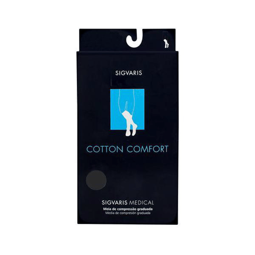 Meia Pant Med Sigvaris Cotton Comfort 282Fadg3u299 20 30Mmhg G3 Longa Preta Masc
