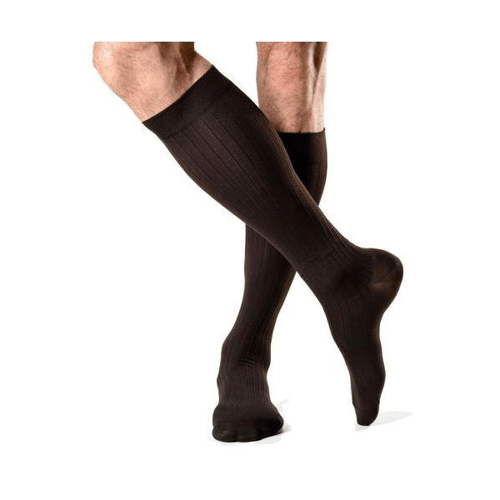 Meia Panturrilha Masculina Actitud Sigvaris Média Compressão Fechada Marrom Tam M