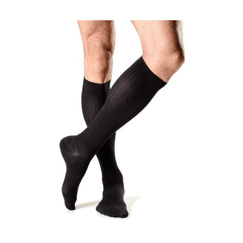 Imagem do produto Meia Panturrilha Masculina Actitud Sigvaris Média Compressão Fechada Preta Tam G