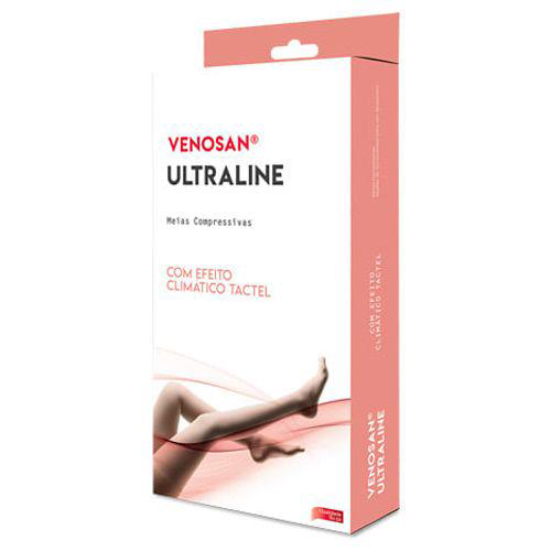 Meia Ultraline 4000 3/4 C/Ponteira 3040Mmhg Cor: Preto Tam: M