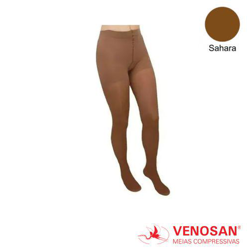 Meia Venosan Legline At Comprimidos 2030 Pé Fechado Cor: Sahara G Sahara At Fechado