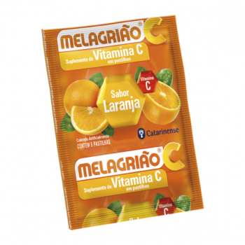 Melagrião Suplemento De Vitamina C Pastilhas Sabor Laranja Com 5 Unidades