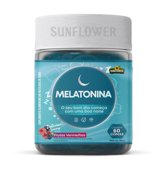 Imagem do produto Melatonina Frutas Vermelhas 60 Gomas 180G Sunflower