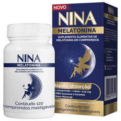 Imagem do produto Melatonina Nina 0,21Mg 120 Comprimidos 120 Comprimidos