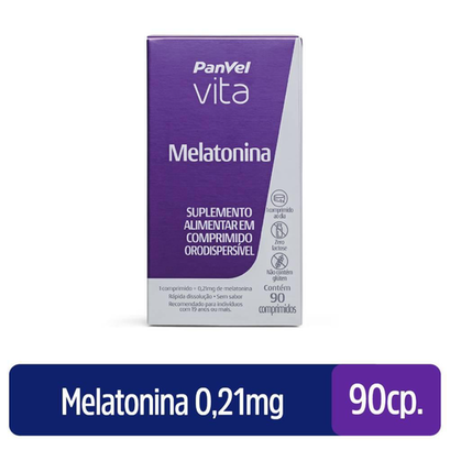 Imagem do produto Melatonina Panvel Vita 90 Comprimidos Orodispersiveis