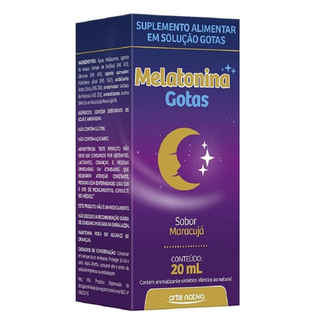 Imagem do produto Melatonina Sabor Maracujá Gotas 20Ml Arte Nativa