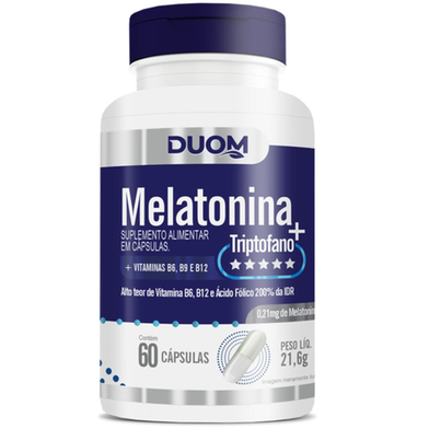 Imagem do produto Melatonina + Triptofano + Vitaminas 60 Cápsulas Duom