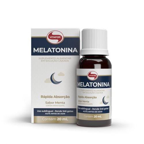 Imagem do produto Melatonina Vitafor Gotas Sabor Menta 20Ml