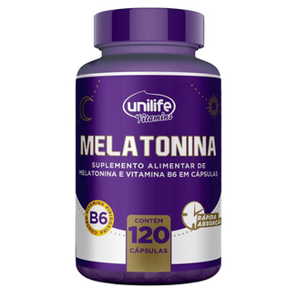 Imagem do produto Melatonina + Vitamina B6 Unilife 120 Cápsulas