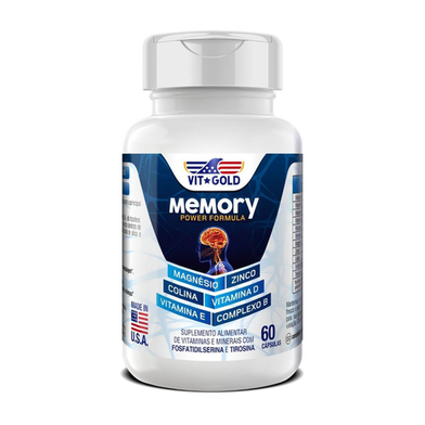 Imagem do produto Memory Formula Suplemento Para Memória Vitgold 90 Cápsulas