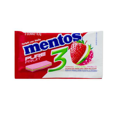 Imagem do produto Mentos Pure Fruit Mor Maça Franb. 5Un