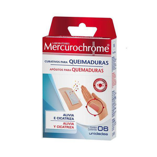 Imagem do produto MERCUROCHROME CURATIVOS PARA QUEIMADURAS COM 6 UNIDADES