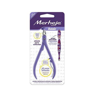 Merheje Lilás Alicate + Pinça Decorada