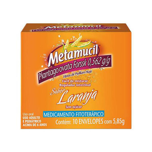 Metamucil - Soluvel 10X5,85G Laranja