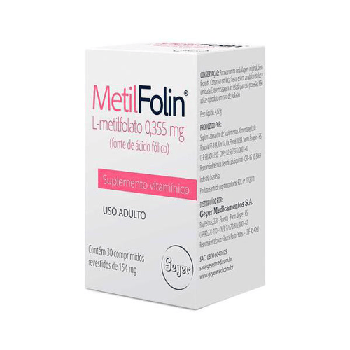 Imagem do produto Metilfolin Com 90 Comprimidos