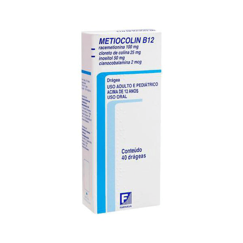 Imagem do produto Metiocolin - B-12 40 Drágeas