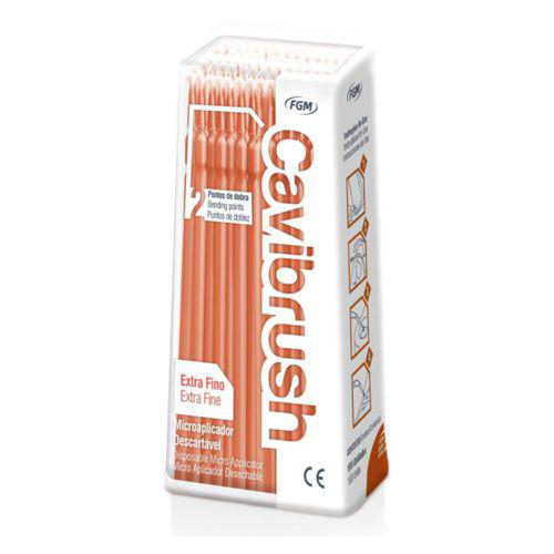 Imagem do produto Micro Cotonete Aplicador Cavibrush Laranja Extra Fino Fgm